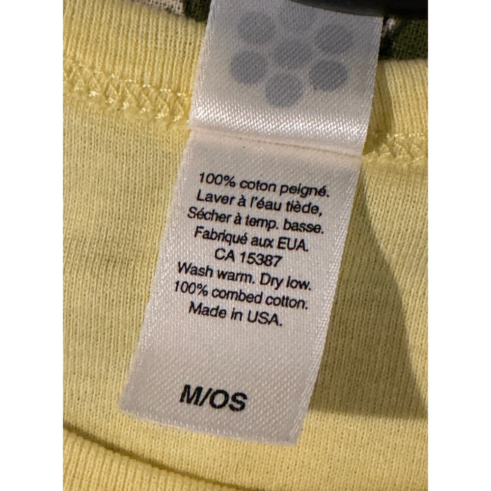 Y2K Barth French West Indies Yellow Tank 2000s American Apparel OS 100% Cotton - Picture 9 of 13